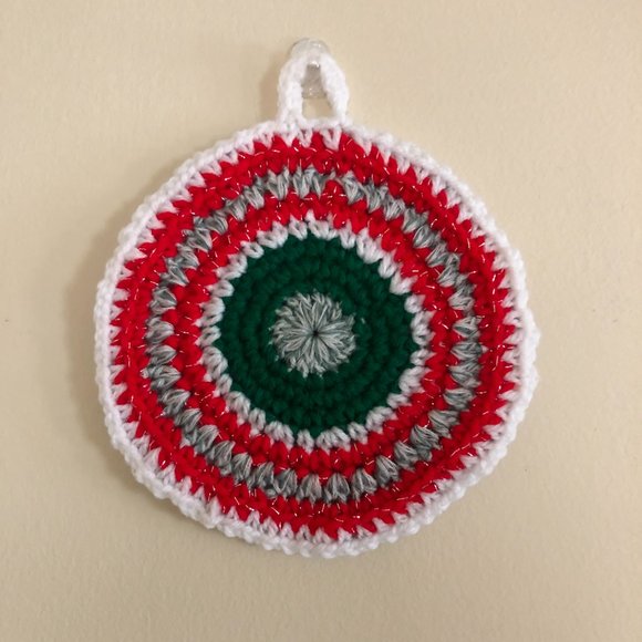 Crochet Pot Holders, Crochet Trivet, Valentine Gift Under 15, Handmade Placemat - Picture 9 of 10